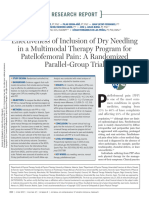 Espí López Et Al 2017 Effectiveness of Inclusion of Dry Needling in A Multimodal Therapy Program For Patellofemoral