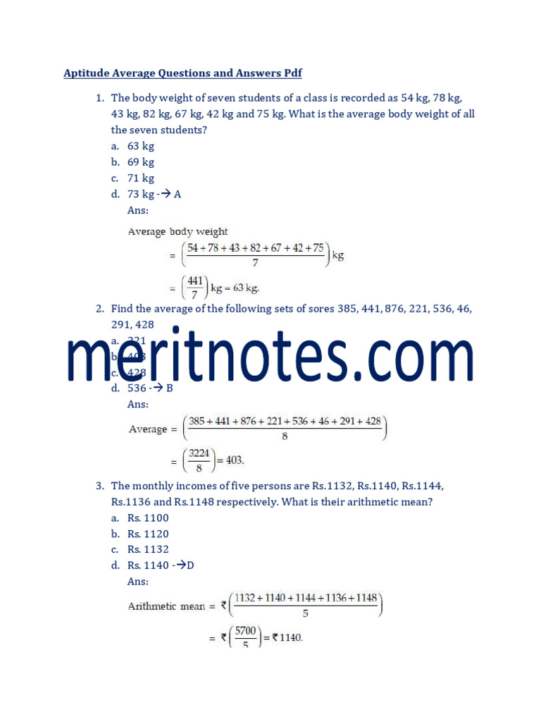 average-questions-competitive-exams-pdf