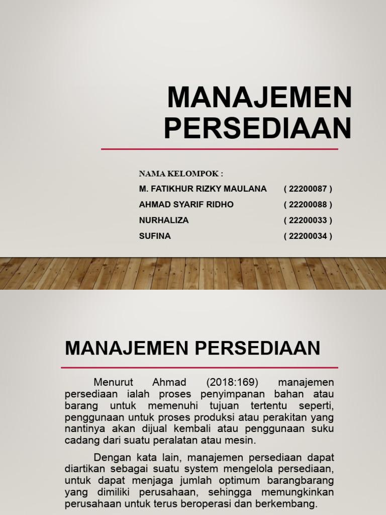 Pertemuan 12 Model Persediaan Pdf