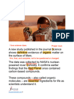 Life on Mars Article Review by JForrest English