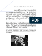 Origen e Historia de Asambleas de Dios en Guatemala