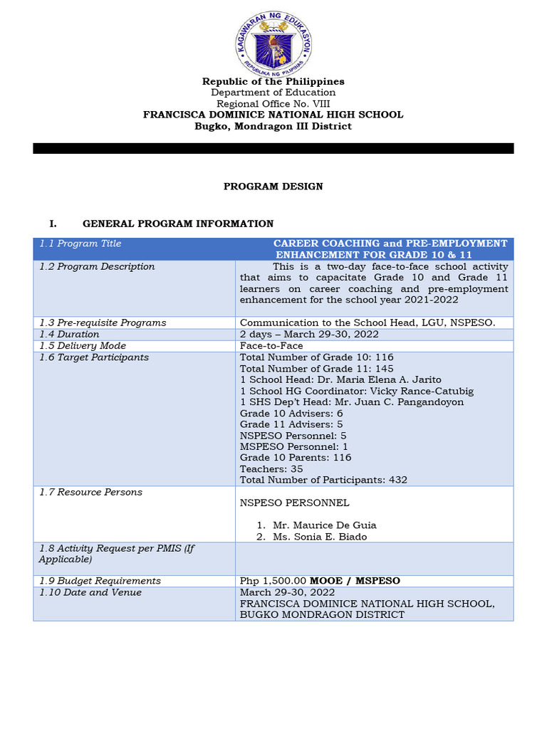 Training Design | PDF