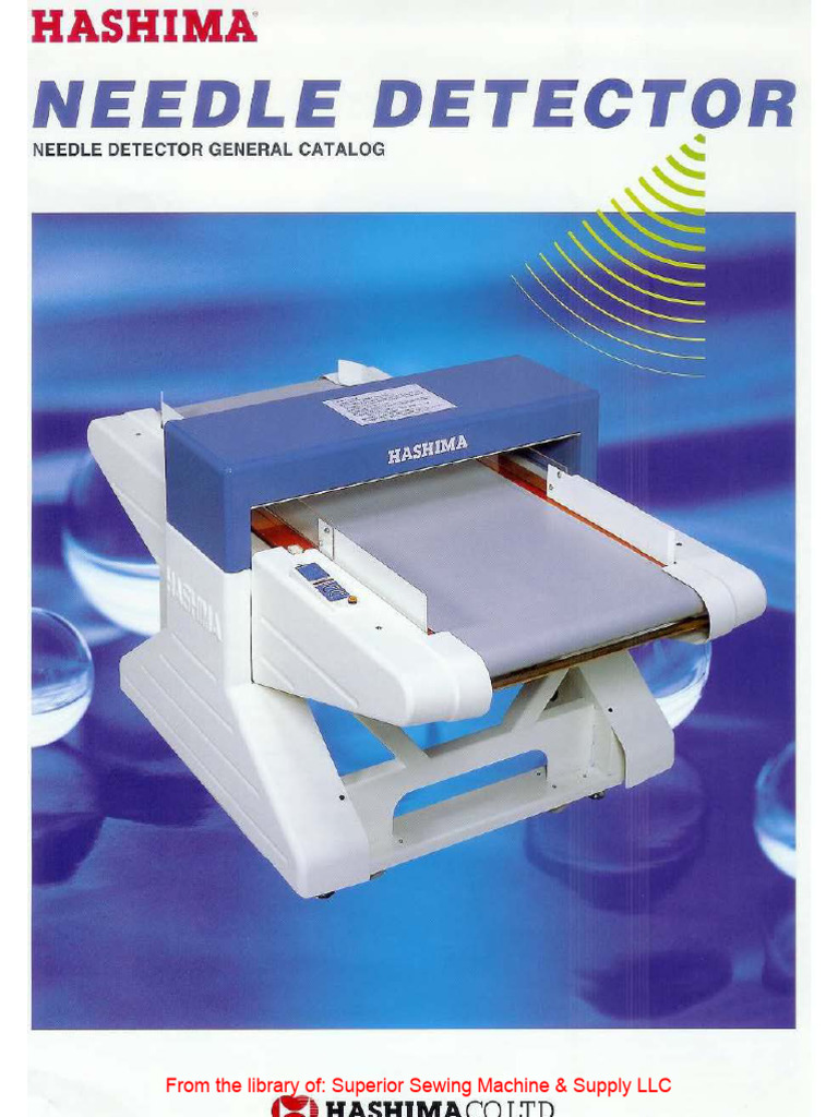 Hashima HN750G Needle Detector PDF