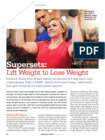 Supersets Lift Weight To Lose Weight