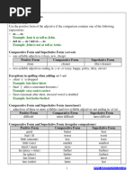 Comparison of Adjectives