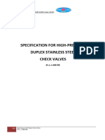 HP Duplex Check Valves SPECS 01-L-1-005 Rev 05 Item 3