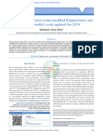 Socioeconomic Status Scales-Modified Kuppuswamy An