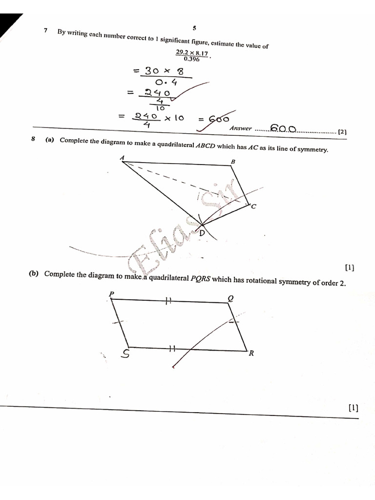 O Level Math D Mock Solve by Elias Sir Mathematics - 01673544471 | PDF