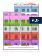 LIBRES Calendario Pruebas Escritas