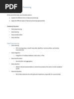 Chapter 3 - Data Pre-Processing Notes