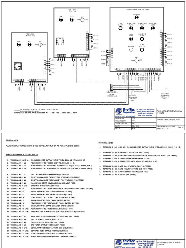Interconnecting Wiring Diagram Rev-0 - Modified | PDF | Power Supply