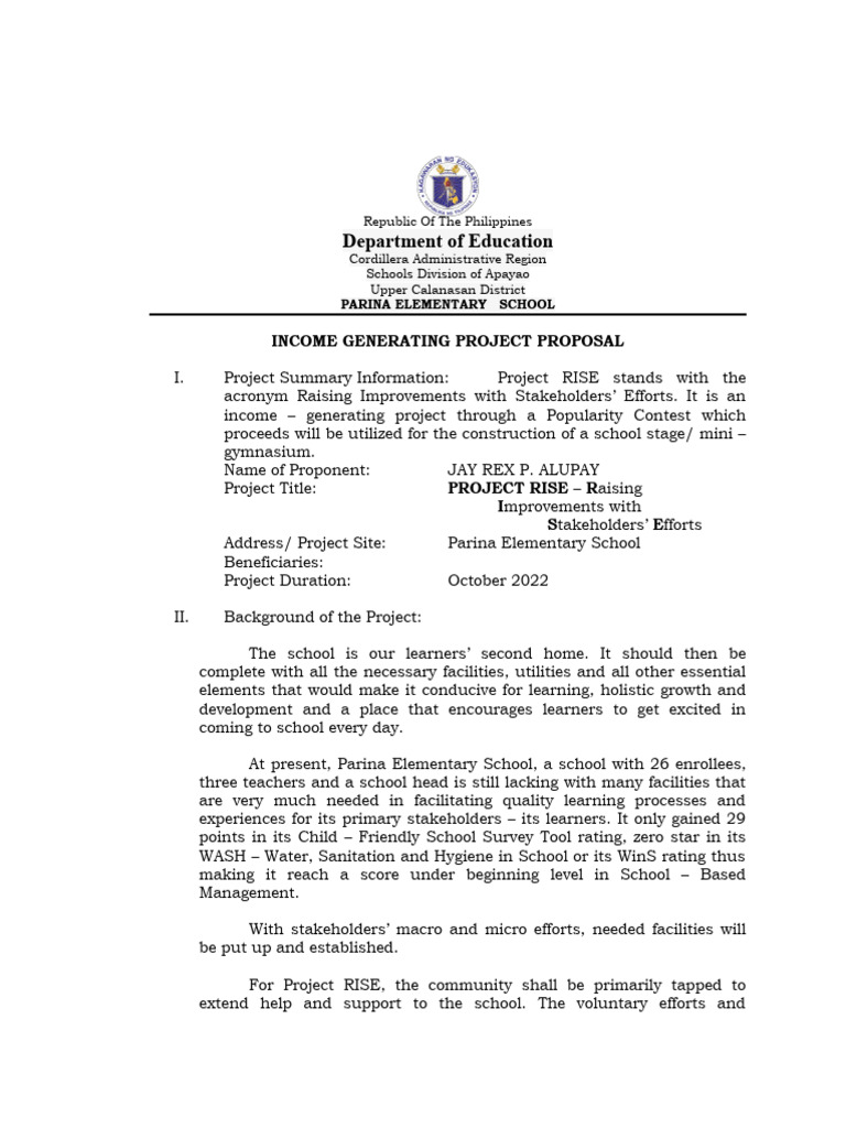 Project Rise | PDF | Wash