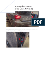 Desmontaje Paragolpes Trasero Mercedes Clase A (W176)