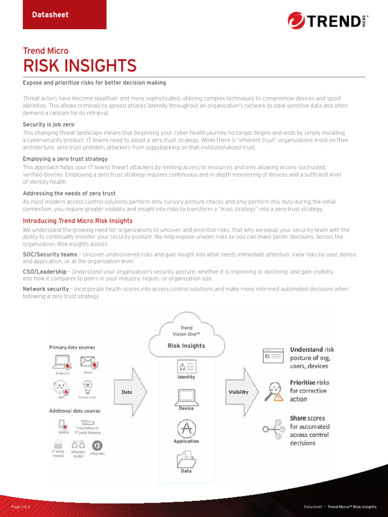 Trend Micro RISK INSIGHTS | PDF
