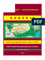 Romania Caiet de Geografie Pentru Clasa