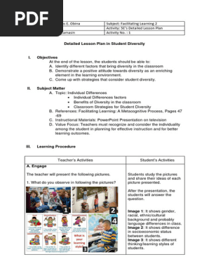 Detailed Lesson Plan
