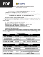 Cerimonial de Abertura Dos Jogos Internos Csa