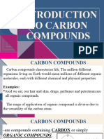 Introduction To Carbon Compounds