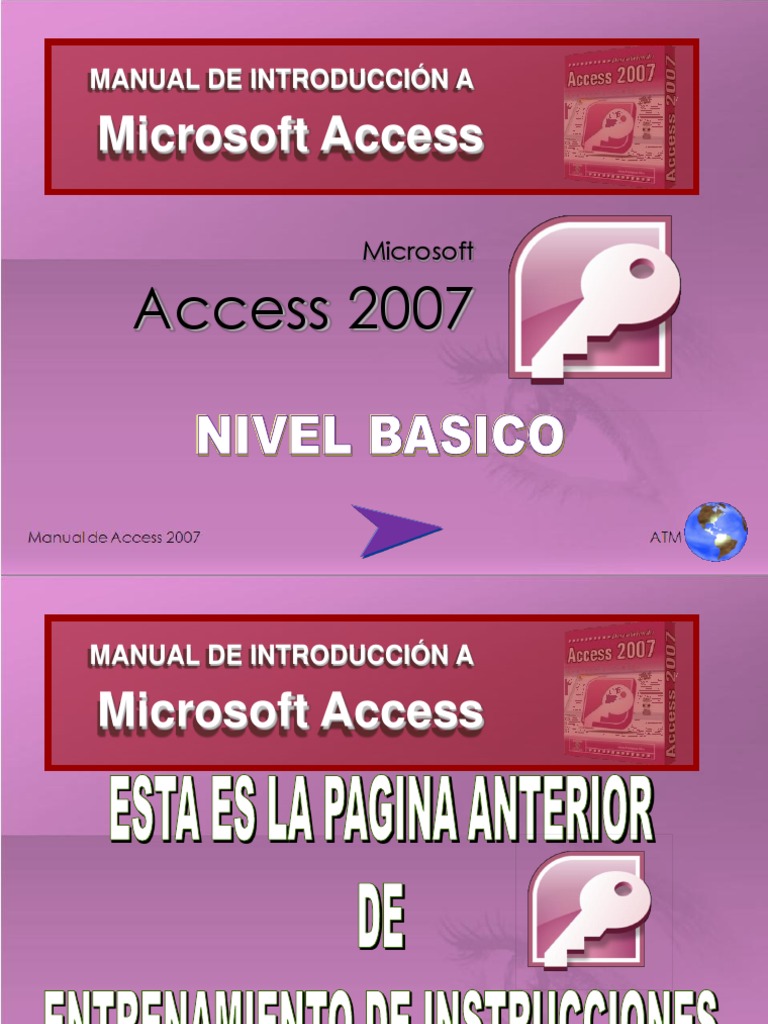 Descargar manual basico de access 2007 en