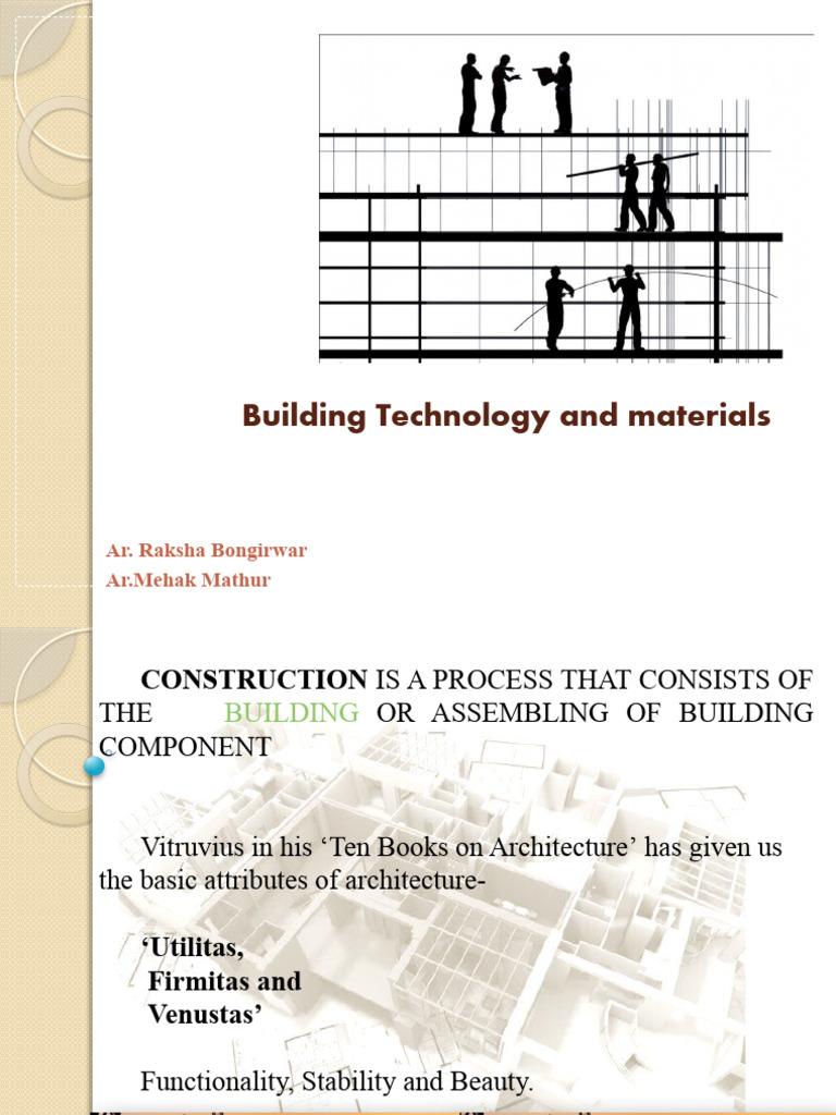 Building Technology and Materials Overview | PDF | Framing ...