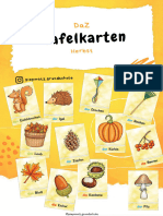 Tafelkarten Herbst