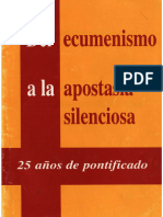 Del Ecumenismo A La Apostasia FSSPX