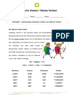 Unterschiede Starke Verben Schwache Verben