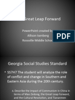 The Great Leap Forward: Powerpoint Created By: Allison Isenberg Rossville Middle School