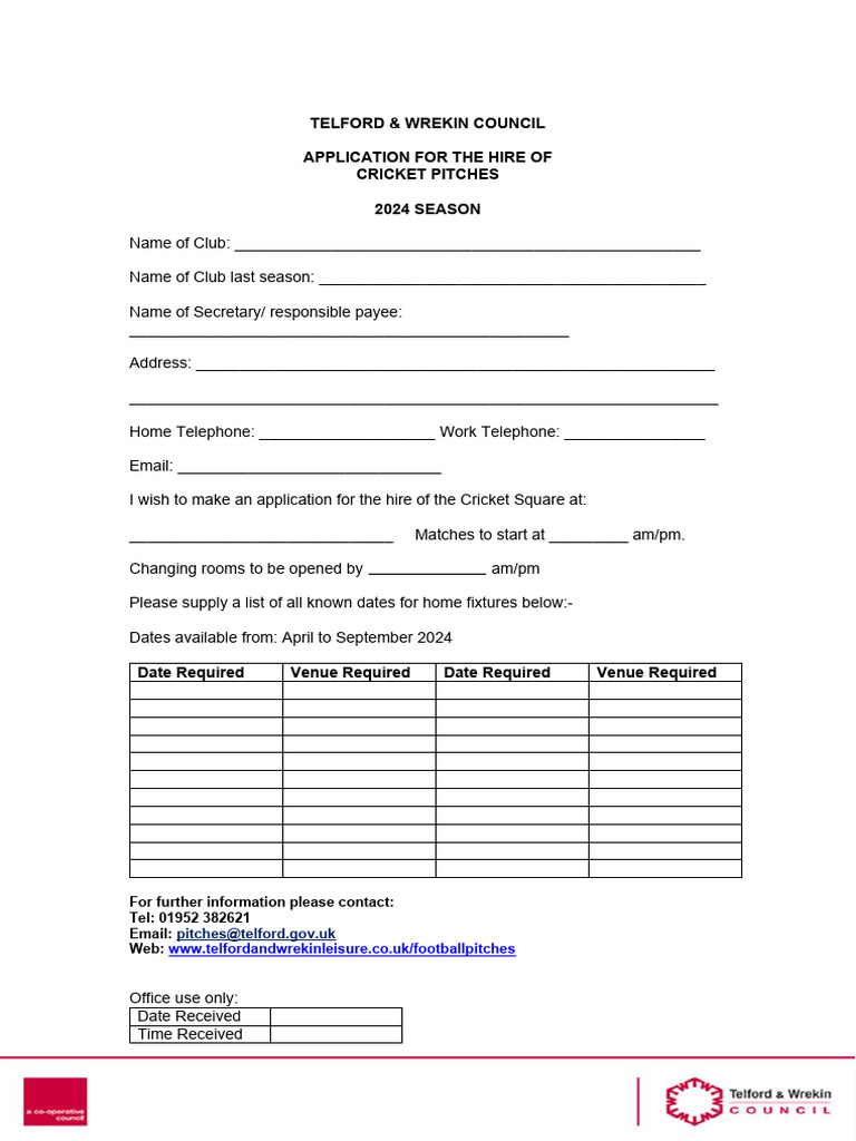 Cricket Pitch Hire Application | PDF | Cricket | Ball And Bat Games
