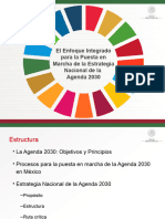 El Enfoque Integrado para La Puesta en Marcha de La Estrategia Nacional de La Agenda 2030