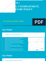 Inflation, Unemployment, and Monetary Policy: By: Audrey, Ida, Abhav, Vandit