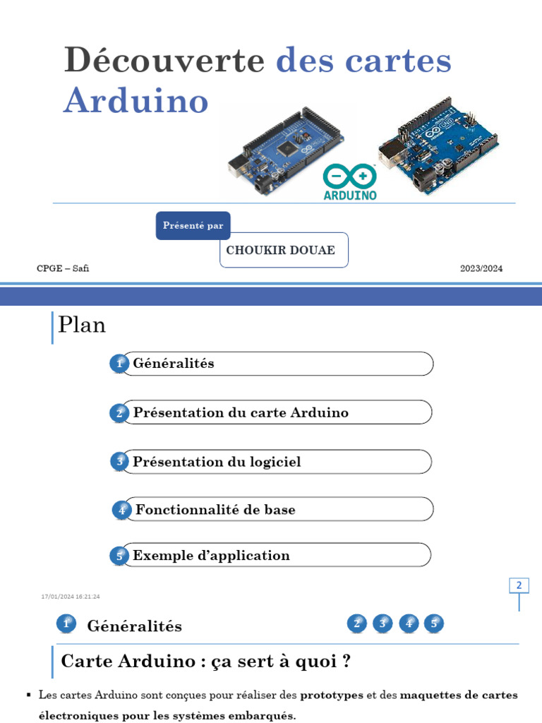 Introduction aux cartes Arduino | PDF | Arduino | Structure de contrôle