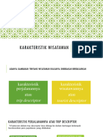 Karakteristik Wisatawan & Dampak Pariwisata