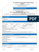 KUTRRH Job Application Form March 2022