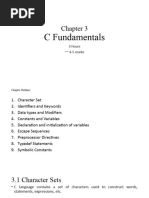 Chapter 3: Basic C Concepts