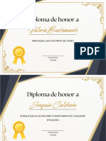 White and Black Certificate of Achievement Landscape
