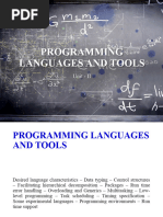 Desired language characteristics – Data typing 