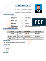 Adil Hussain CV