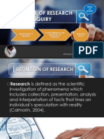 PR1 - Q1 Nature of Research and Inquiry