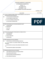 CMA Inter Paper 12 MCQ