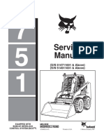 Bobcat Skid Steer 751 Service Manual