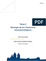 Tema 2. Etiología de Los Trastornos Neuropsicológicos