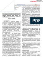 Transportes Y Comunicaciones: Decreto Supremo Que Declara en Reorganización El Ministerio de Transportes y Comunicaciones