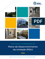 Plano de Desenvolvimento Da Unidade (PDU) : Guia para A Elaboração Do