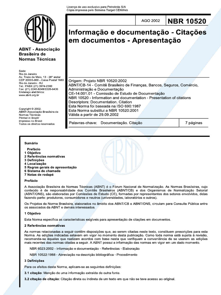 ABNT - Associação | PDF