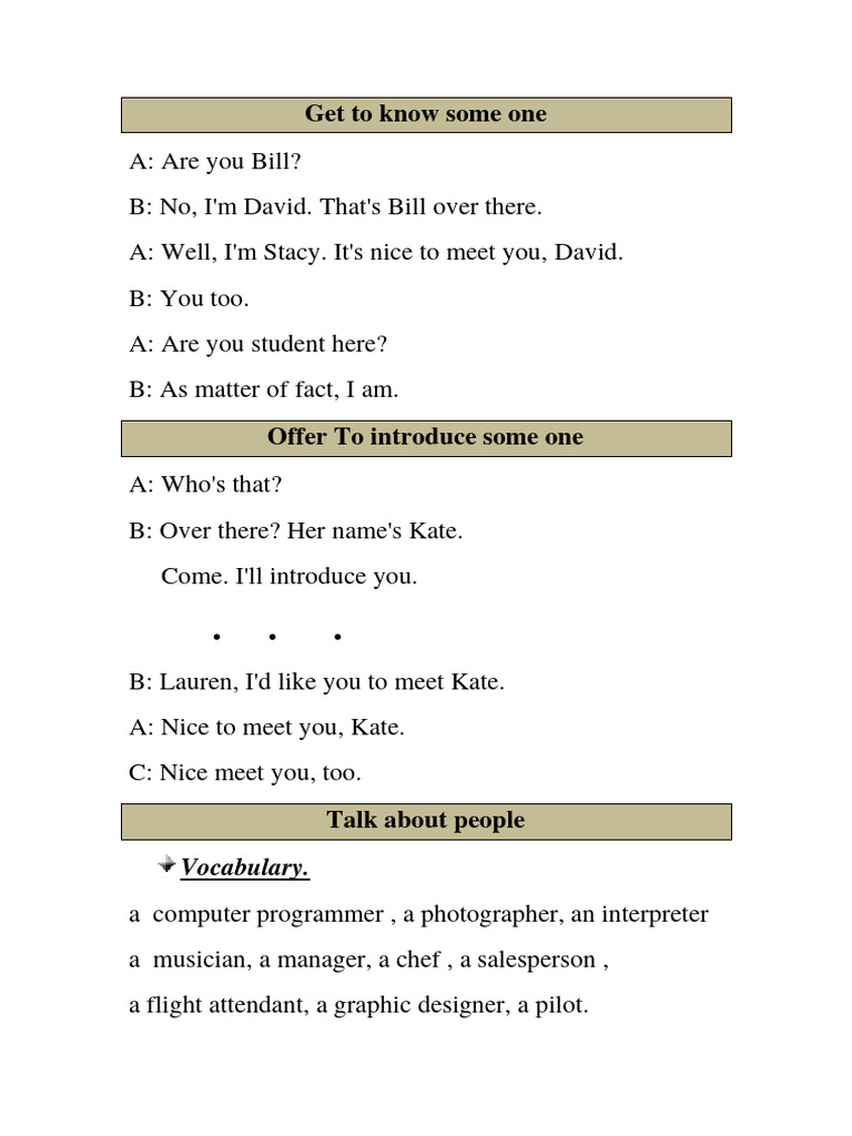 Speak Up: English Conversation Guide | PDF | Meal | Sweater