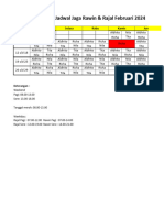 Jadwal Jaga Februari 2024