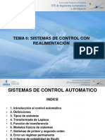 Tema 6 Sistemas de Control Con Realimentacion Curso 2016 2017