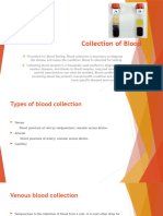 Collection of Blood (Hematology)