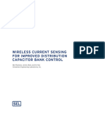 WIRELESS CURRENT SENSING FOR IMPROVED DISTRIBUTION CAPACITOR BANK CONTROL